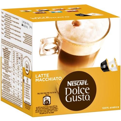 CÁPSULAS NESCAFE DOLCE GUSTO LATTE MACCHIATO 3X16=48 UNID.