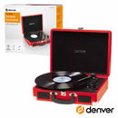 TOCADISCOS DENVER VPL-120 ROJO MALETIN ALTAVOCES