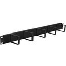 1U METAL CABLE MANAGEMENT, BLACK RAL 9005