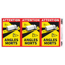 PACK 3 ADESIVOS ´´ANGLES MORTS´´ 17X25CM