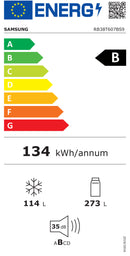 FRIGORÍFICO COMBINADO SAMSUNG RB38T607BS9 NO FROST NO CONGELADOR