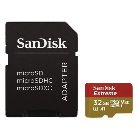 CARTÃO DE MEMORIA SANDISK EXTREME 32GB MICROSD HC UHS-I CLASE 10