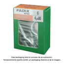 CAIXA M 6 UNID. CAMARÃO ABERTO ZINCO 4,5X80MM FADIX