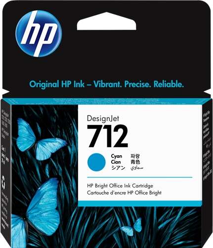 TINTEIRO HP 712 29-ML CYAN DESIGNJET INK CARTRIDGE