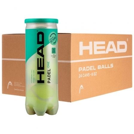 CAJÓN BOLAS HEAD PADEL ONE 24 PACK DE 3 UNIDADES