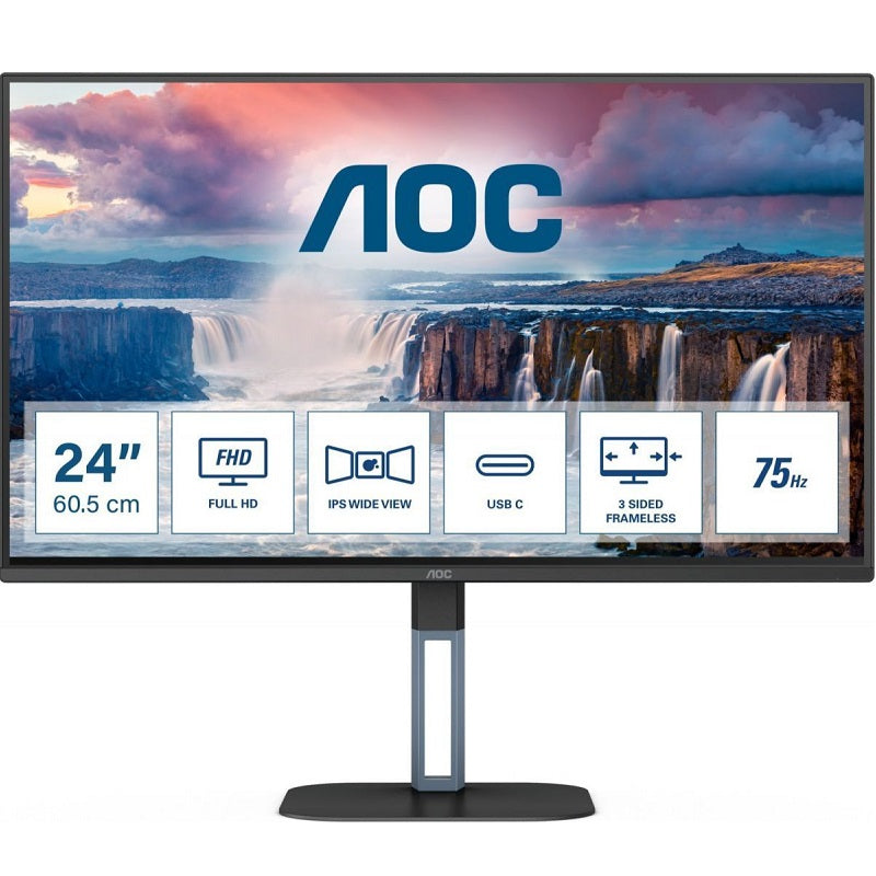 AOC 24V5CE/BK monitor de ecrã 60,5 cm (23.8") 1920 x 1080 pixels