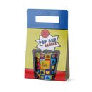VELA EM VIDRO POP ART Ø7,5X8,4CM CORAÇÕES MAGIC LIGHTS