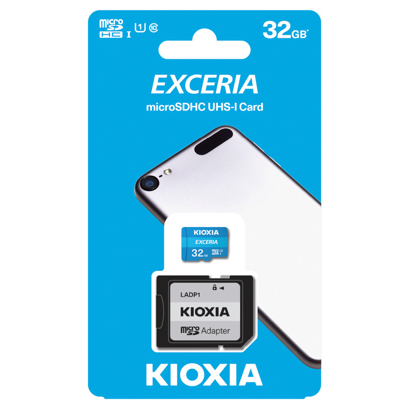 KIOXIA EXCERIA TARJETA MICRO SDHC 32GB UHS-I CLASE 10 CON ADAPTAD