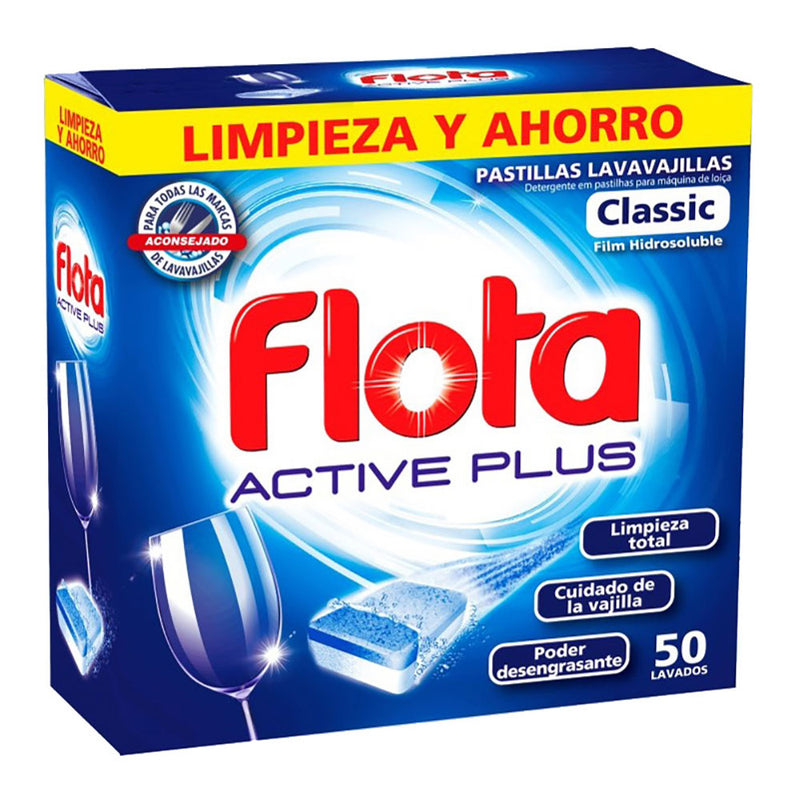 DETERGENTE MÁQUINA LOUÇA FLOTA PASTILHAS 50UN.