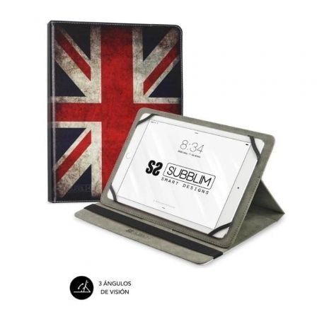 FUNDA SUBBLIM TRENDY ENGLAND PARA TABLETS DE 10.1"-11"