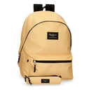 MOCHILA ESCOLAR PEPE JEANS COM ESTOJO ARIS AMARELO