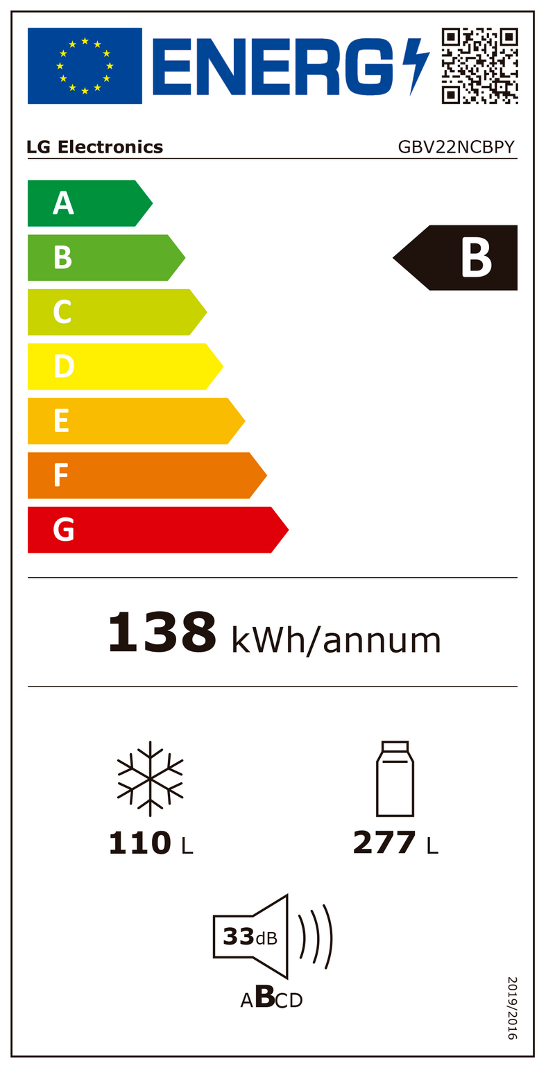 FRIGORÍFICO COMBINADO LG GBV22NCBPY