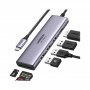 HUB UGREEN 6EN1 USB-C A HDMI   3XUSB-A   SDTF