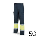 CALÇAS POLIÉSTER/ALGODAO BICOLOR ALTA VISIBILIDADE AZUL/AMARELO T