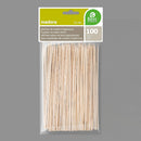 BLISTER 100 ESPETOS DE MADEIRA HIGIENICOS DE 150X2MM