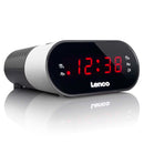 LENCO RADIO RELOGIO DESPERTADOR BRANCO
