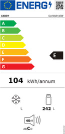 FRIGORÍFICO SEM CONGELADOR CANDY CLH3S514EW BRANCO 242 LITROS
