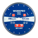 DISCO DE CORTE DIAMANTADO, DENTE CONTÍNUO, PROFI, Ø125 X 22,2 X 1