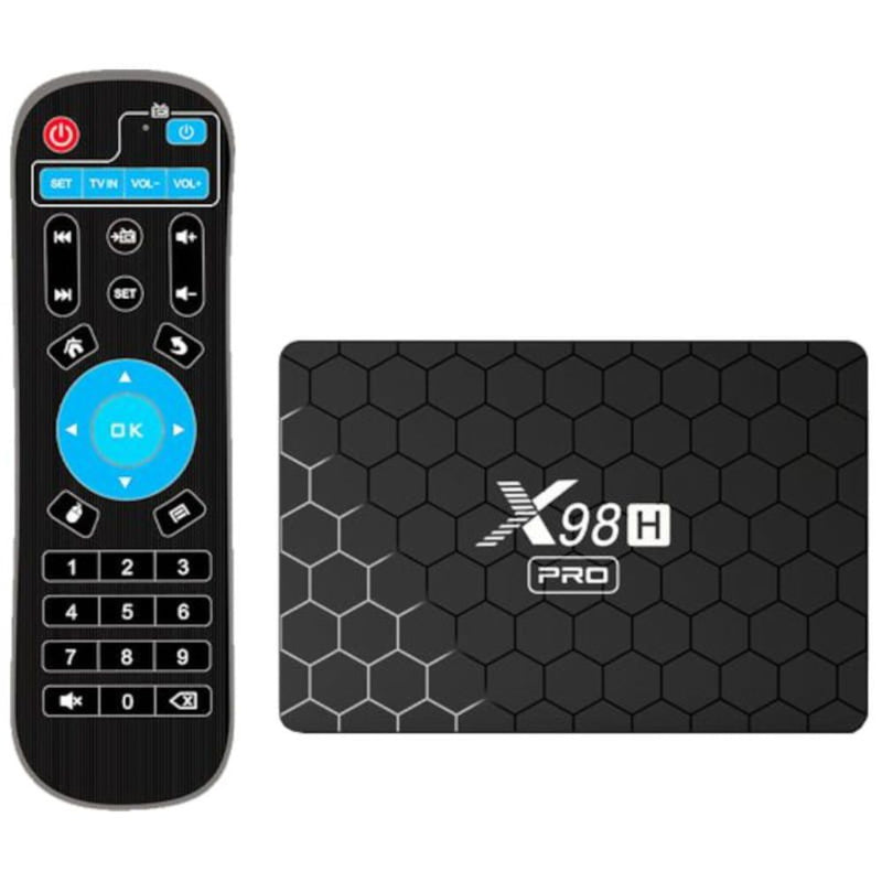 BOX IPTV ANDROID 12 X98H PRO WIFI 4K 4GB RAM 64GB ROM