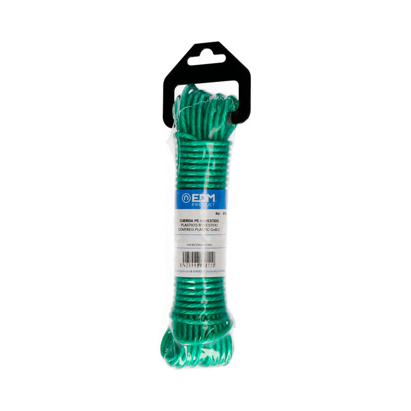 ROLO PLASTICO REVESTIDO 25M VERDE EDM