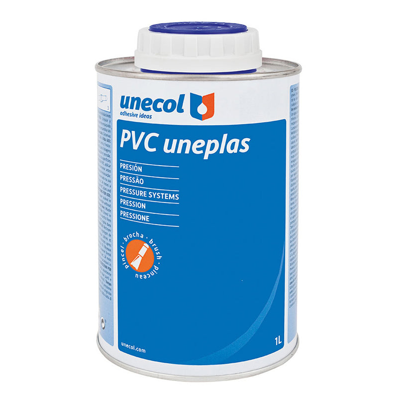 PVC UNEPLAS, EMBALAGEM METÁLICA 1L COM PINCEL A2040 UNECOL