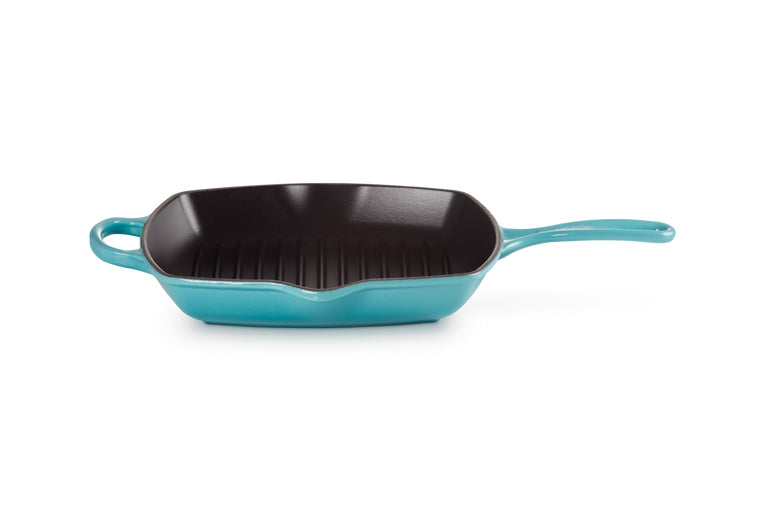 LE CREUSET - SKILLET SIGNATURE QUADRADA GRILL CARIBE 26 201832617