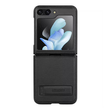 CAPA DE COURO NILLKIN QIN PARA SAMSUNG GALAXY Z FLIP 5(PRETO)