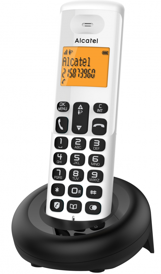 TELEFONO DECT ALCATEL E160 WHITE CALL BLOCK