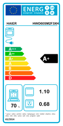 Haier HWO60SM2F3XH forno 68 l A+ Preto, Aço inoxidável