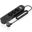 REGLETA CON INTERRUPTOR AISENS ASPS-2A2C11-BK 3 TOMAS DE CORRIENT