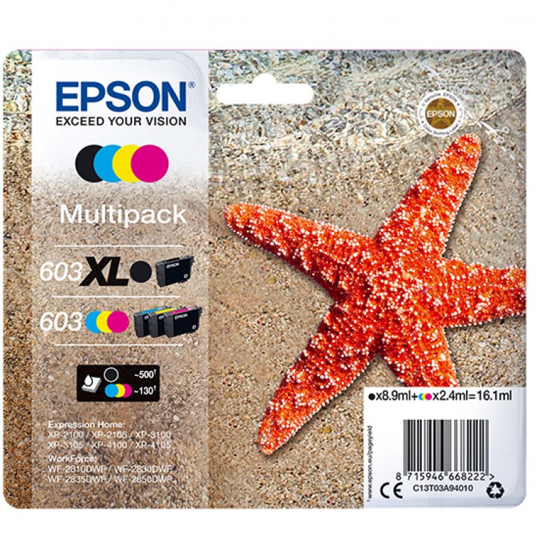 Epson 603 XL tinteiro 1 unidade(s) Original Rendimento alto (XL)