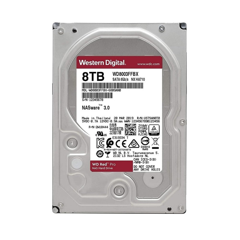 DISCO RIGIDO HDD 8TB WD RED PRO 256MB CACHE 7200RPM SATA 6GBS  3.