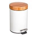 BALDE DO LIXO WC BAMBU-BRANCO 3L COLEÇÃO ´´NATUREO´´
