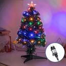 ÁRVORE DE NATAL DE FIBRA OPTIC DE BAIXA TENSÃO, RGBY, 90CM