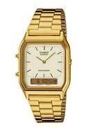 RELÓGIO ANALÓGICO CASIO VINTAGE EDGY AQ-230GA-9DMQYES 39MM DOURAD