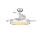 VENTOINHA TETO RETRACT CRISTAL MOSS CINZA 72W MD