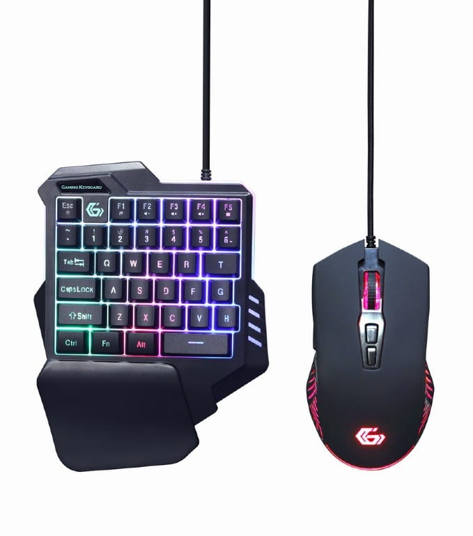 CONJUNTO GAMING GEMBIRD 2IN1 MINI TECLADO + RATO RGB IDEAL PARA P