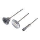 MINI ESCOVA DE ARAME DE AÇO, CONJUNTO DE 3 PEÇAS