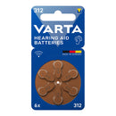 PILHAS PARA APARELHOS AUDITIVOS VARTA HEARING AID BATTERIES 312 (