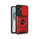 FUNDA COOL IPHONE 15 HARD RING ROJO