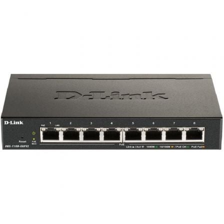 SWITCH D-LINK 8-PORT POE GIGABIT SMART MANAGED (64W)