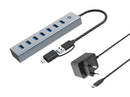 DOCKING CONCEPTRONIC HUB 7 IN 1 ALUMINIUM USB