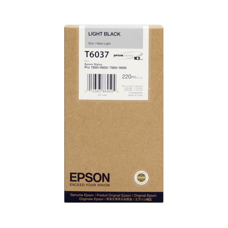 TINTEIRO ORIGINAL EPSON T6037 CINZENTO