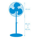 VENTOINHA DE PÉ COM BASE CIRCULAR. COR PRETO. POTÊNCIA: 45W ASPAS