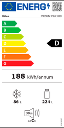 FRIGORÍFICO COMBINADO MIDEA MDRB424FGD46OE( TOTAL NO FROST  - INO