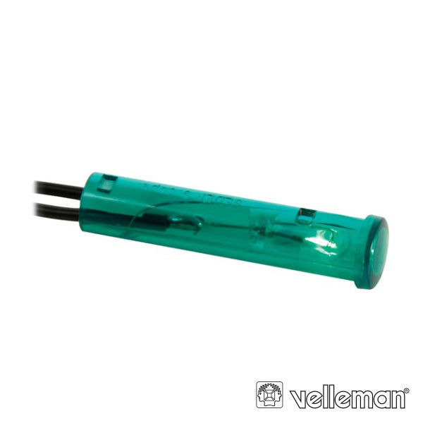 LUZ PILOTO REDONDO VERDE 220V 7MM VELLEMAN