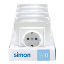 TOMADA DE ENCASTRAR, SCHUKO 2P+T, 16A 250V~, S10, BRANCO, 5 UN.
