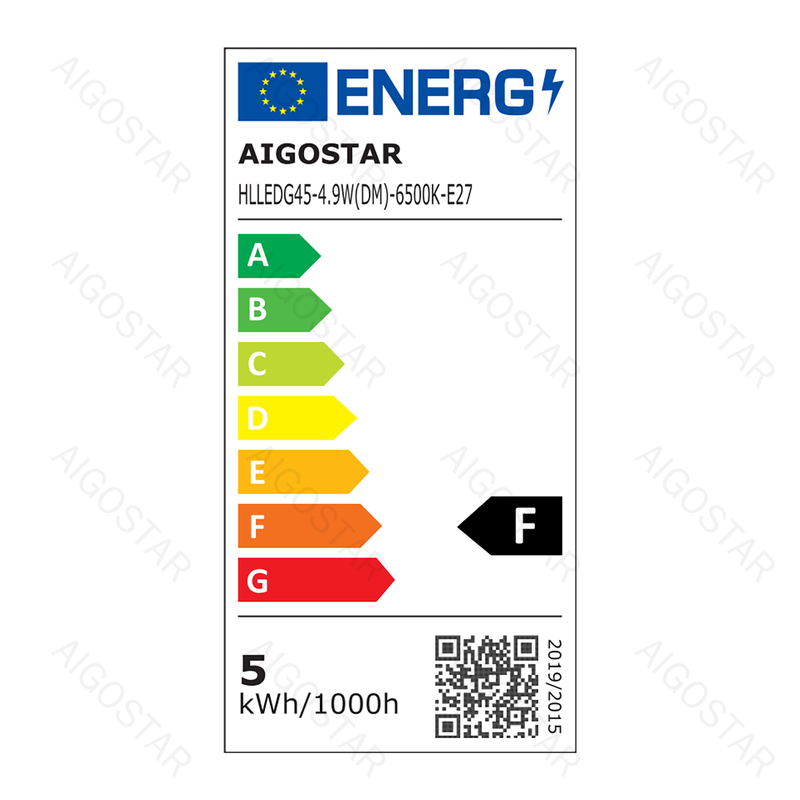 LÂMPADA LED REGULÁVEL G45 E27 4.9W 6500K