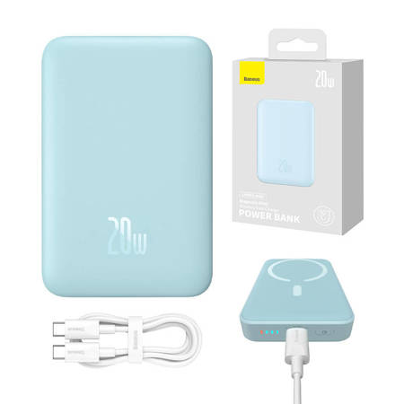 POWERBANK BASEUS MAGNETIC MINI 10000MAH, USB-C 20W MAGSAFE (AZUL)