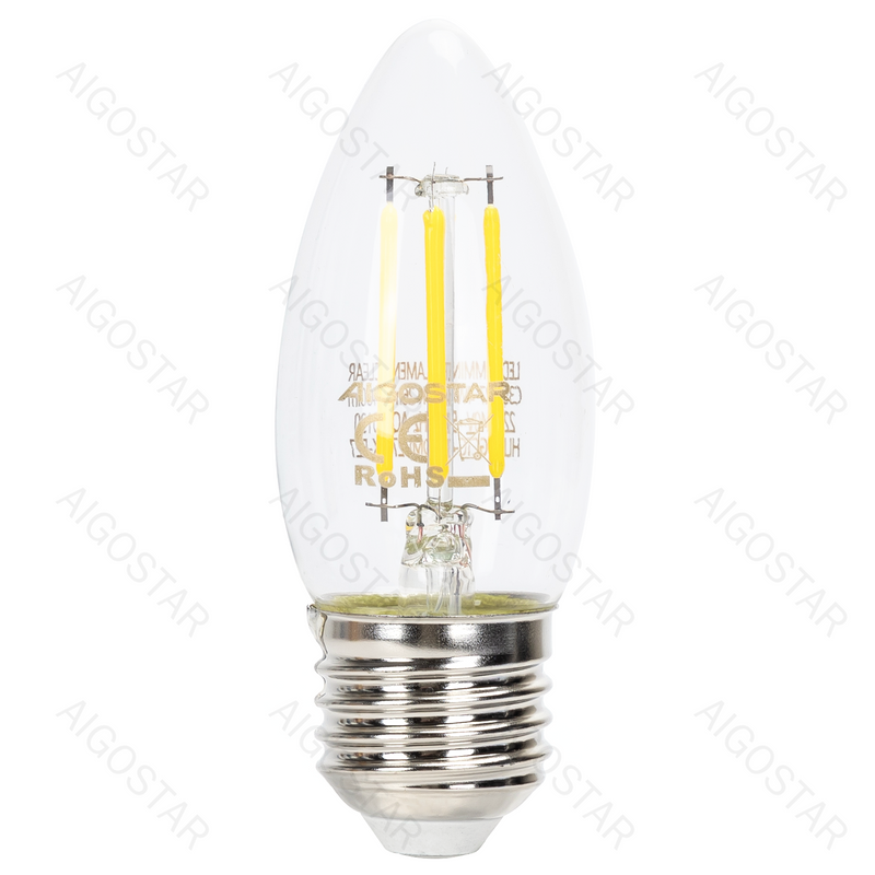 FILAMENTO LED COM REGULAÇÃO DE FLUXO LUMINOSO C35 E27 4W 6500K